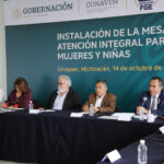 instalan mesa seguridad mujeres