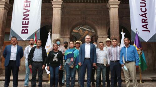 autoridades comunales de Turícuaro y Jarácuaro
