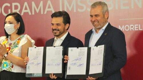 Bedolla y funcionarios de gobierno federal