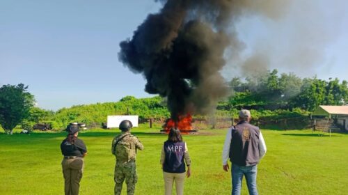 incineración de cocaína